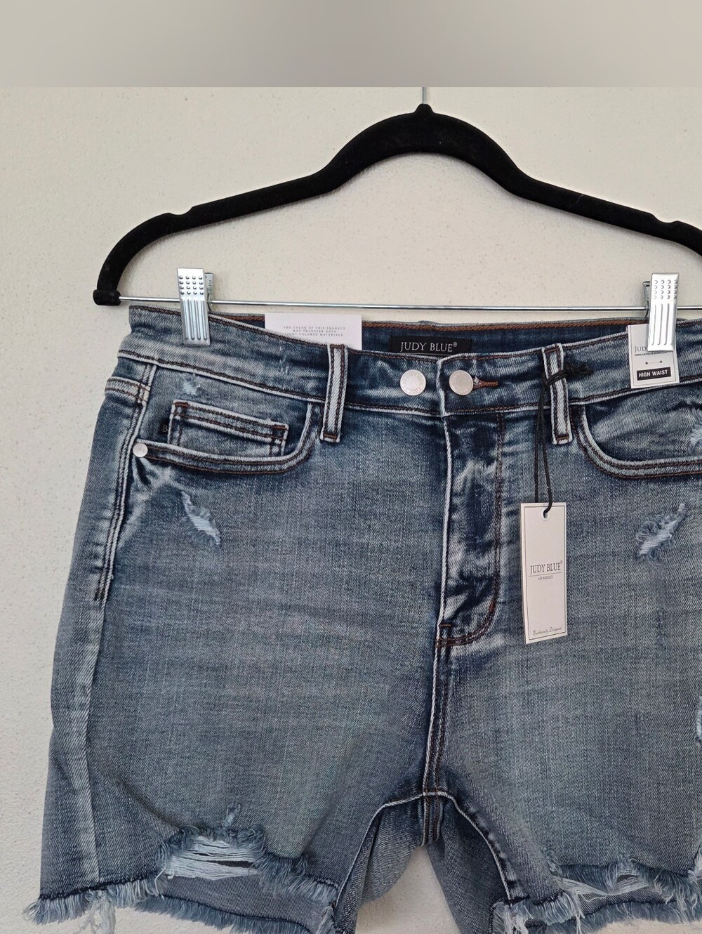 Judy Blue | Summer Snatch Double Button High Waist  | Distressed | XL Size 15